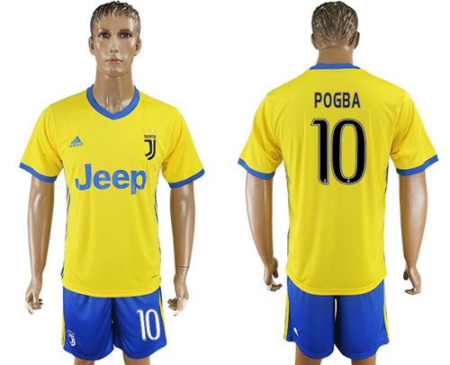 Juventus #10 Pogba Away Soccer Club Jersey